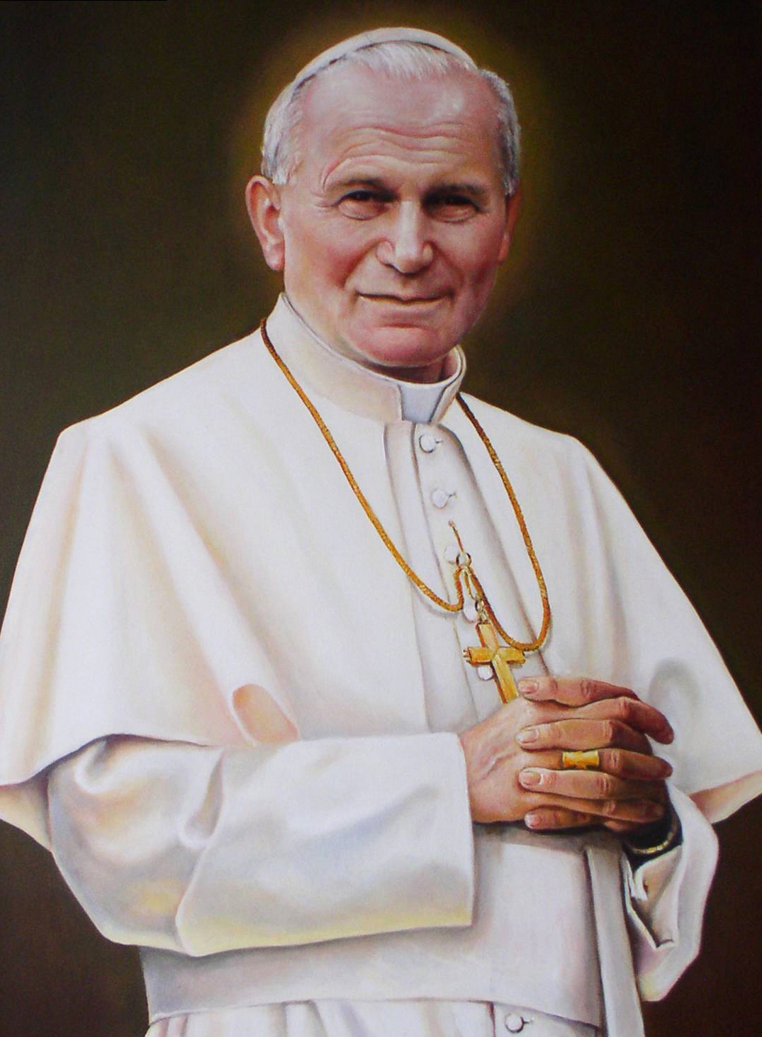 Papa João Paulo II. Créditos: Retrato de Zbigniew Kotyłła (Seminário Igreja Lublin).